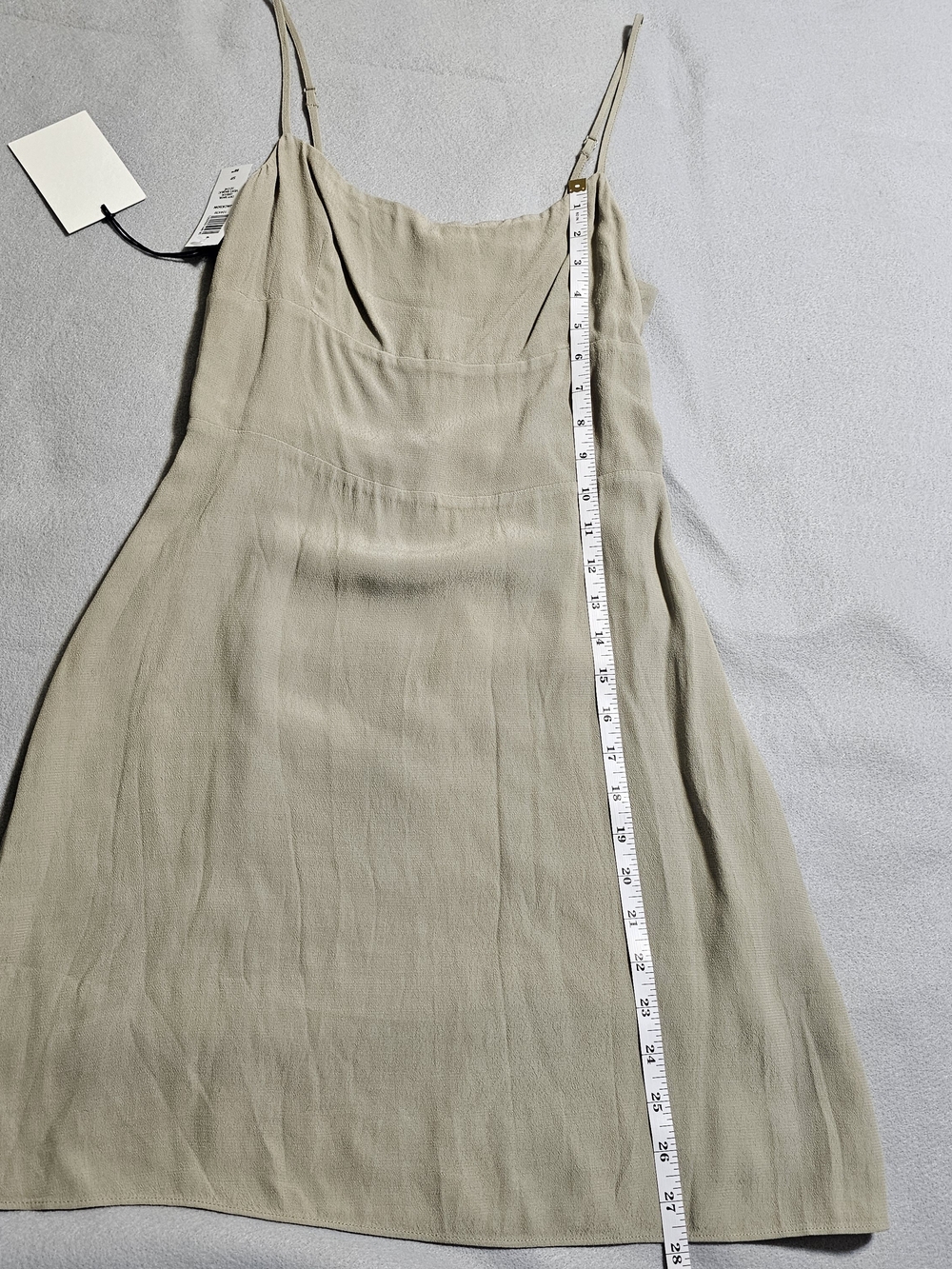 Sunday Best Jackson Dress Small NWT Beige Taupe Slip Mini Dress Boho - Picture 8 of 9